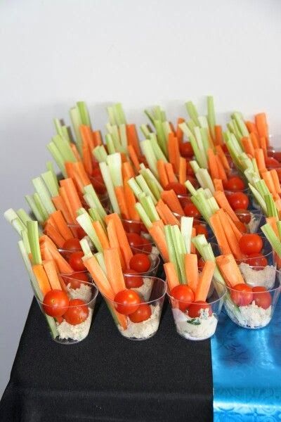 I made these for dads 40th birthday party. Super easy. Just a nice presentation and easy dish. - ADW Veggie Rolls, Fingerfood Party, Easy Party Food, Party Finger Foods, Shower Food, Holiday Appetizers, Snacks Für Party, Party Food Appetizers, Food Platters