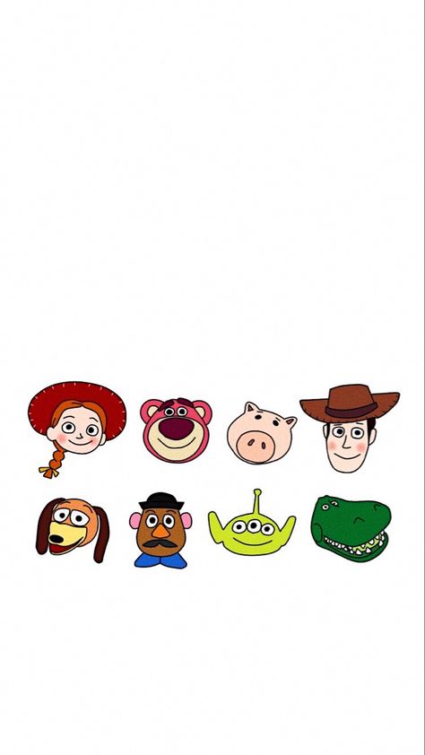 Line Emoji, Dibujos Toy Story, Disney Character Drawings, Toy Story Movie, Toy Story Theme, Story Drawing, Frida Art, Toy Story Characters, Toy Story Birthday Party