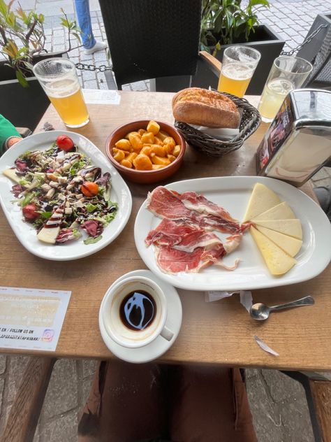 La Coruna Spain Aesthetic, Spain Astethic, Kinga Core, Spain Cafe, Europe Core, Barcelona Spain Aesthetic, Spanish Vibes, Spain Aesthetics, Food Dump