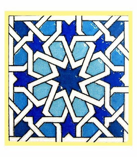 Ideas Ceramica, Islamic Tiles, Islamic Motifs, Islamic Patterns, Glazed Tiles, Islamic Design, Felt Diy, Tile Art, Arabesque