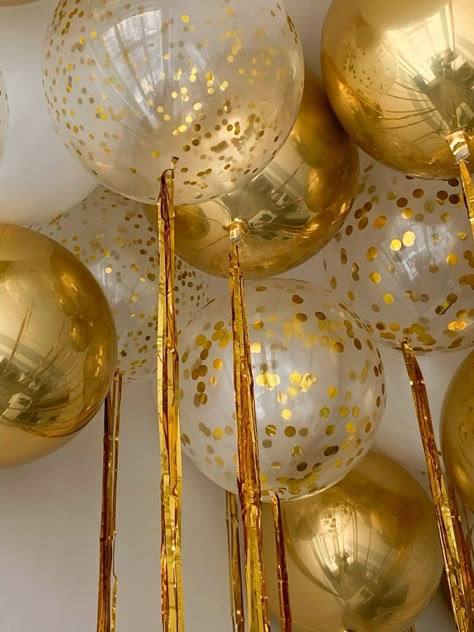 Balloons Ideas, Gold Balloons, One And Only, Balloons, Birthday, Gold, Quick Saves