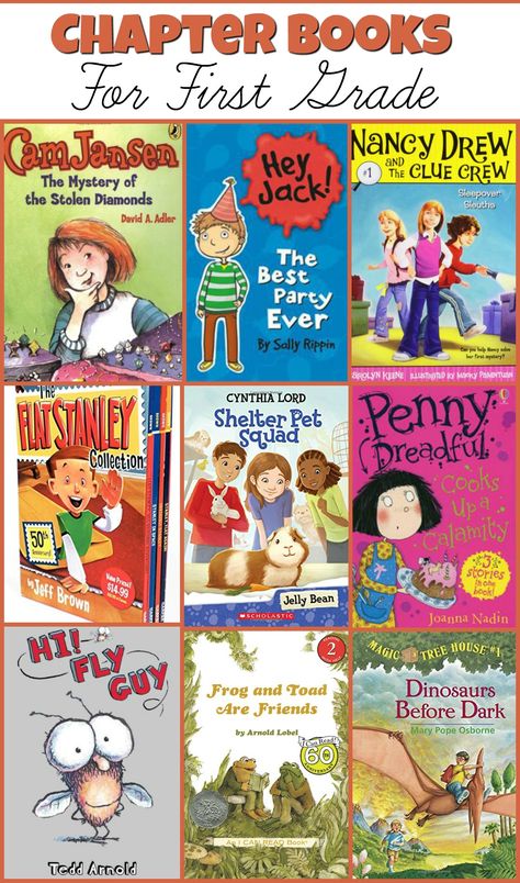 Chapter Books For First Grade! Check out these great titles that will keep your first grader wanting to turn page after page! Books For 1st Graders, Books For First Graders, 1st Grade Books, First Grade Books, Reading Vocabulary, Reading Library, Read Aloud Books, Read Alouds, First Grade Reading