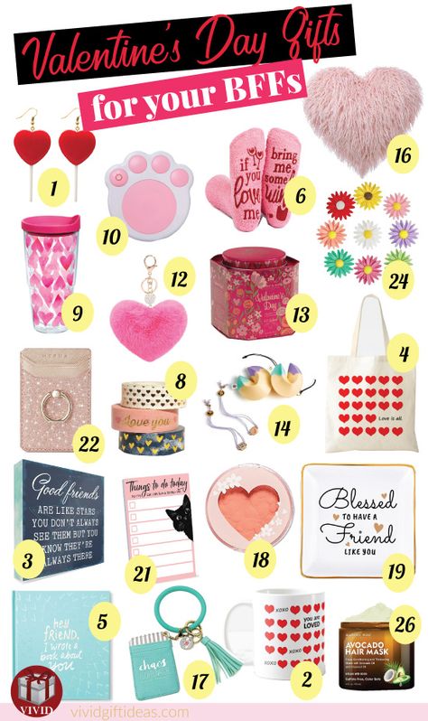 Super Cute Valentine’s Gifts for Best Friends !! Valentine Gifts For Women Friends, Valentine's Gift For Friends, Valentines Day Gifts For Friends Cheap, Best Friend Valentine Gifts Ideas Bffs, Valentines Friends Gifts, Valentine’s Day Gift For Best Friend, Best Friend Valentines Day Gifts, Valentines Day Gifts For Friends Bff, Valentines Day Gifts For Best Friend