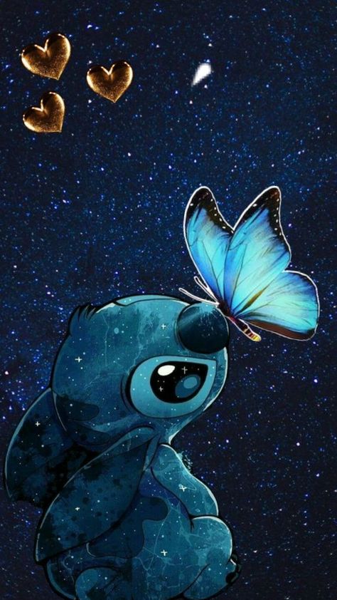 Stitch Homescreen Wallpaper, Stitch Wallpaper Hd, Stitch And Hello Kitty, Cute Stitch Wallpapers Iphone, Stitch Wallpaper Iphone, Stitch Aesthetic, Stitch Background, Iphone Wallpaper Moon, Galaxia Wallpaper