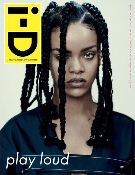 I-d Magazine Cover, Beyonce Braids, Rihanna Cover, Id Cover, Rihanna News, Id Magazine, Braided Top Knots, I D Magazine, Paolo Roversi