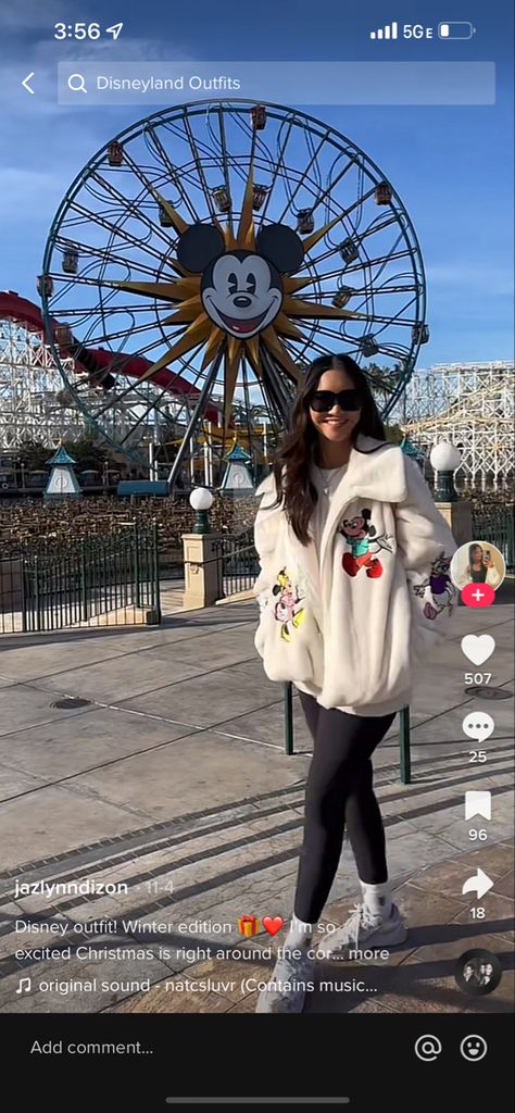 Disneyland Sweater Outfit, Cute Outfits For Disney World Winter, Disney Cold Outfit, Disney World Outfits Winter Cold Weather, Disney Outfits Cold Weather, Rainy Day Disneyland Outfit, Winter Outfits For Disneyland, Disney Cold Weather Outfit, Disney Park Outfit Winter