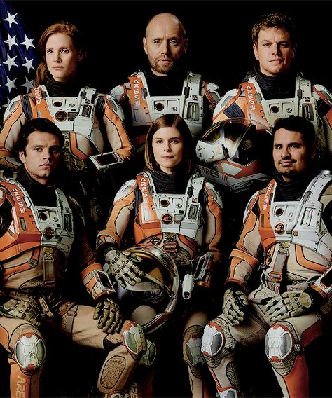 The Martian with Seb Stan as the Dr Mark Watney, Space Suits, Space Movies, Jason Bourne, Kate Mara, Matt Damon, Leighton Meester, Movies And Series, Horror Music