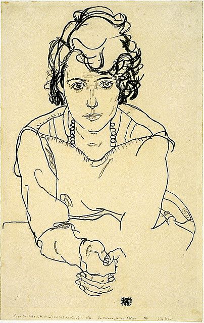 Egon #Schiele.....Sometimes you must wish, think and DREAM hard enough for the magical creature to appear as some form of real..... Egon Schiele Drawings, Egon Schiele, Alphonse Mucha, Gustav Klimt, Life Drawing, Figurative Art, Portrait Drawing, Figure Drawing, Line Drawing