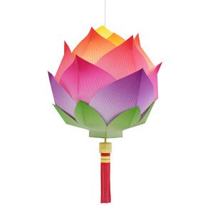 Paper craft Lotus Lantern - with free printable download & assembly instructions (from Canon) Lotus Lantern, Paper Lanterns Diy, Chinese New Year Crafts, Folding Origami, New Year's Crafts, Kirigami, Paper Lanterns, Origami Paper, Paper Projects