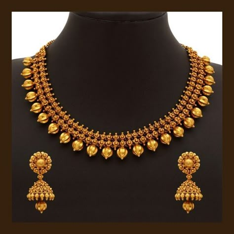 Gold Necklace Set (110a19500-108a52329) FA8 Indian Gold Necklace Designs, Indian Gold Necklace, Gold Jewelry Outfits, Rose Gold Rings, Gold Jewelry Simple Necklace, Gold Necklace Indian, Jewelry Set Design, Gold Necklace Indian Bridal Jewelry, Gold Bridal Jewellery Sets