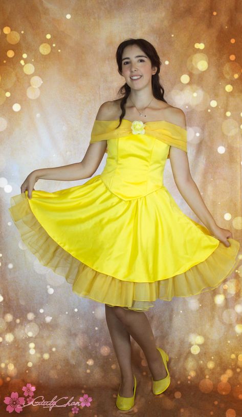 Belle Disneybound, Themed Prom Dresses, Princesses Disney, Belle Beauty And The Beast, Belle Beauty, Princess Belle, Girly Dresses, Custom Size Dresses, Disney Dresses