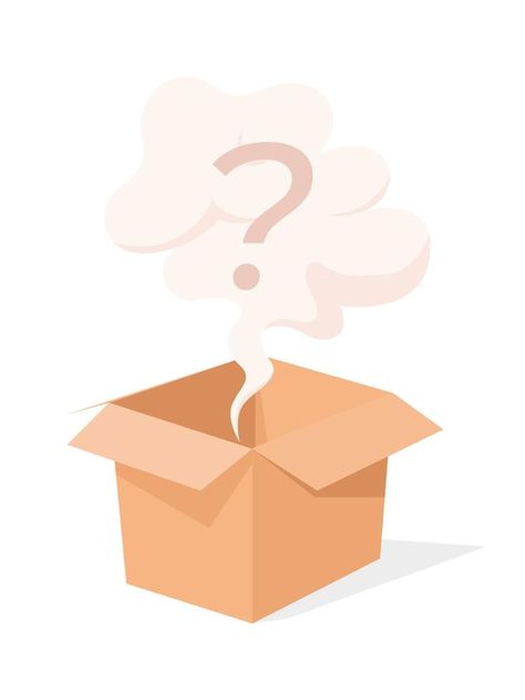 Surprise Mystery cardboard Box with question mark Surprise Word Design, Mystery Box Design, Question Box, Cute Questions, Candle Surprise, Minimal Beauty, Question Marks, Beauty Marks, Vector Nature