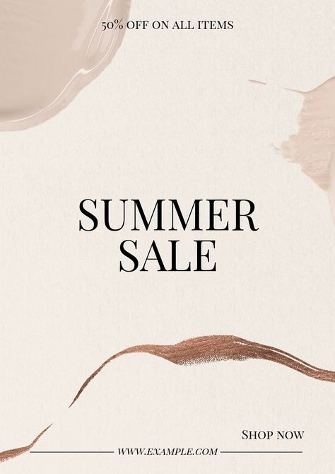 Summer sale poster template, editable text & design | premium image by rawpixel.com / Benjamas Aesthetic Promotion Poster, Sale Announcement Ideas, Summer Sale Poster Design, Summer Sale Design, Summer Sale Flyer, Summer Sale Poster, Summer Sale Banner, Summer Promotion, Flyer Ideas