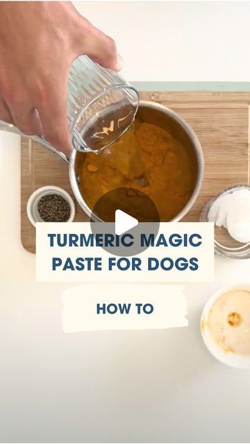 The Dog Nutritionist on Instagram: "Turmeric magic paste has unbelievable healing qualities for your dog. You can put it on open wounds, or add a small amount to their food a couple of times a week.

It's great for arthritis, digestive problems and their general wellbeing. Start with a pea-sized amount and gradually work up to 1/8 to 1/4 teaspoon per day, for every 5kg/10lbs of body weight.

#dogsofinstagram #turmeric #dognutrition #howto #dogwellness" Dog Wellness, Dog Remedies, Dog Nutrition, Digestion Problems, Dog Treat Recipes, Dog Recipes, Dog Health, Diy Dog Stuff, Treat Recipe