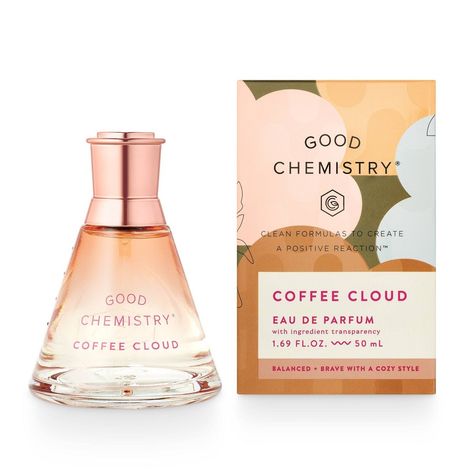 KEY NOTES: Good Chemistry Coffee Cloud Eau de Parfum Perfume coaxes you closer for a fluffy hug held fast by dark decadence. With notes of bergamot, espresso, and cedarwood, Coffee Cloud Eau de Parfum perfume spray is balanced and brave with a cozy style. HOW TO USE: Using the most-concentrated formulation, this perfume is ideal for an all-over spray perfume application and is best for those wanting to announce their presence through fragrance. Apply to your wrists, your neck, and even your hair Coffee Perfume, Perfume Wishlist, Good Chemistry, Smell Nice, Happy Stuff, Beauty Parlour, Cleansing Wipes, Perfume Scents, Cozy Style