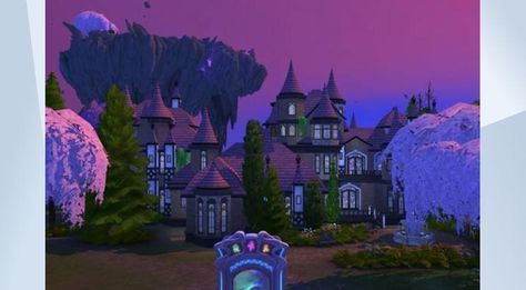 Check out this lot in The Sims 4 Gallery! - Welcome the Magic HQ! This is the one-stop for learning all things magic - we've got classrooms for Mischief, Practical, and Untamed Magic! A student union, dueling room, botany classroom, dorms, and so much more! #msgryphi #magic #realmofmagic #witches #magicHQ #school 4 Wallpaper, Sims 4 Houses, Sims House, Botany, Sims 4, Art Sketches, Witch, Art