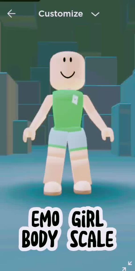 Roblox Body Scale, Cute Roblox Body Types, Roblox Body Types, Roblox Body Tutorial, Roblox Body, Body Tutorial, Body Scale, Body Proportions, Emo Girls