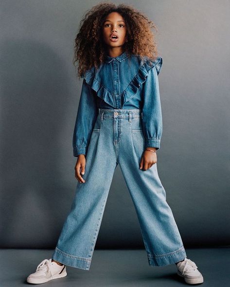 Fabian Penje, Glamour Photoshoot, Denim Editorial, Vogue Kids, Photoshoot Style, Kids Winter Outfits, Mode Editorials, Teen Trends, Model Test