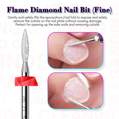 Amazon.com: Makartt Diamond Nail Drill Bits 3 PCS Cuticle Drill Bits, All In One Nail Prep Kit for Under Nail Dead Skin Cleaning 3/32" Safety Nail Bits Professional nail Art tools for manicure, Nail Trimmer Bit : Beauty & Personal Care Cleaning Nail Tools, Skin Cleaning, Nail Trimmer, Nail Drill Bits, Nail Prep, Professional Nail Art, Toe Nail Designs, Trim Nails, Hard Gel