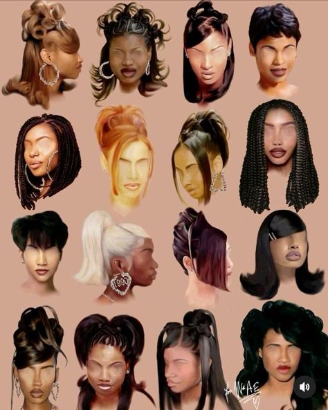 90s Black Salon Hairstyles, 80s Black Woman Hair, 90s Birthday Hairstyles, Raven Symone Hairstyles, Black 2000s Hairstyles, 9 Year Hairstyles, 90d Hairstyles Black Women, 2000s Hair Styles Black Women, 90s Flat Twist Hairstyles