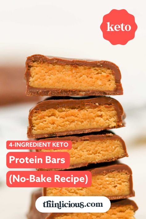 These keto protein bars only take 10 minutes to make and only require four ingredients. With over 7g protein and only 2.6g net carbs per serving your whole family with love these grab-and-go bars. Low Sugar Protein Bars, Keto Protein Powder, Keto Protein Bars, Homemade Bars, Low Carb Protein Bars, Almond Butter Brownies, Keto Protein, Protein Rich Snacks, Keto Bars