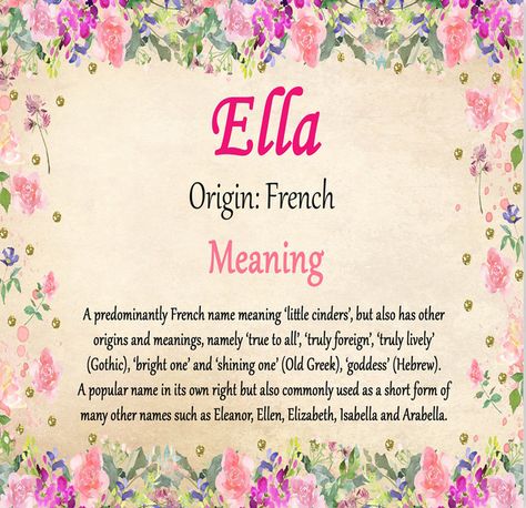 Click to find more meaning of your name here Meaning Of The Name Ella, Ella Name Meaning, Ella Meaning, Ella Name, Meaning Of Names, Shirt Images, Meaning Of Your Name, Quilling Letters, Learn Hand Lettering