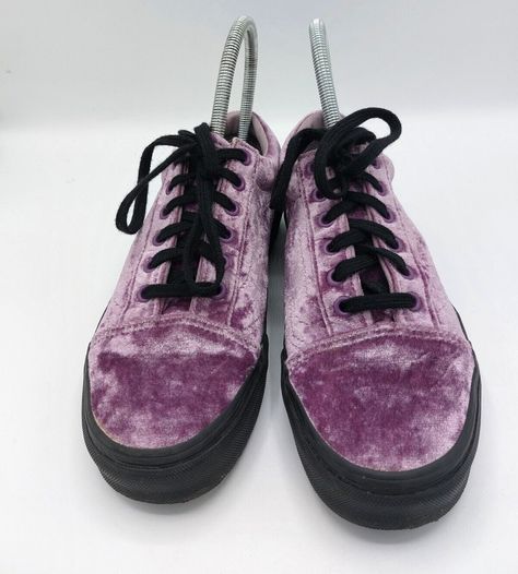 Step up your shoe game with these stunning Vans Old Skool Lilac Purple Velvet trainers from Shop With Jaydee. Perfect for any season and occasion, they feature a comfortable foam insole and a stylish low top design.  #eBay #eBaySeller #VANS#Summer#Trainers Summer Trainers, Ladies Shoes, Purple Velvet, Lilac Purple, Top Design, Vans Old Skool, Old Skool, Ebay Seller, Shoe Game