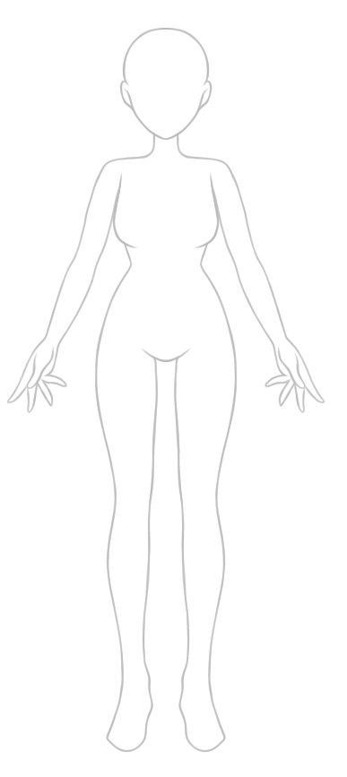 Plain Character Base, Blank Drawing Templates People, Drawing Body Outline, Procreate Drawing Templates, Full Body Drawing Base Female, Plain Body Drawing, Princess Body Base, Therian Drawing Base Human, Oc Coloring Pages