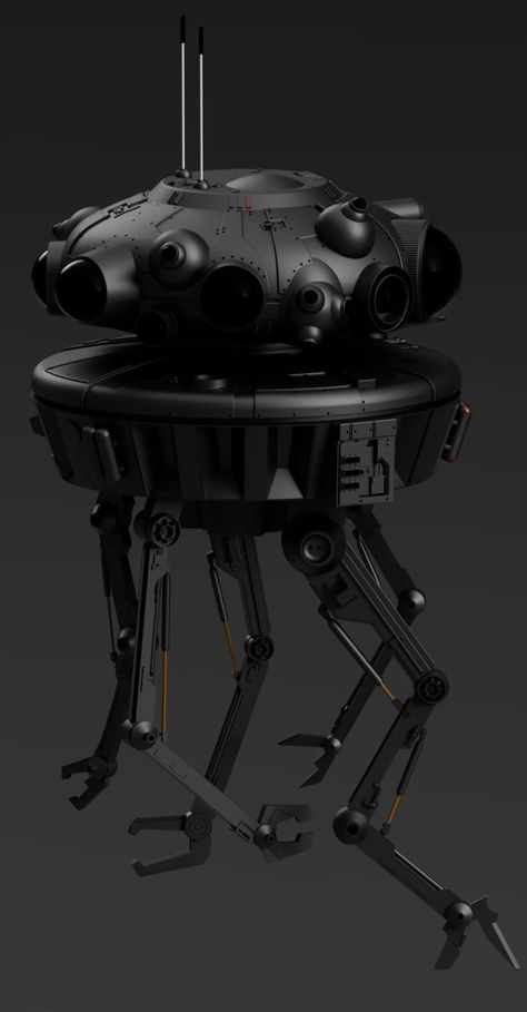 Carlz Star Wars Imperial Probe Droid by carl74 - Thingiverse Star Wars Probe Droid, Battle Droid Star Wars, Probe Droid, Star Wars Imperial, Battle Droid, Star Wars Droids, Fusion 360, Star Wars Pictures, Star Wars Universe