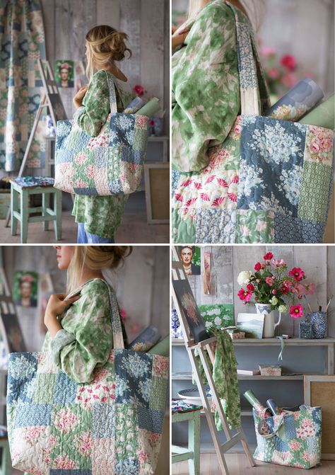 Sac Diy, Quilted Tote Bags, Quilted Totes, Patchwork Bags, Bags Tutorial, Free Quilting, Purim, Tote Bag Pattern, Fabric Bags