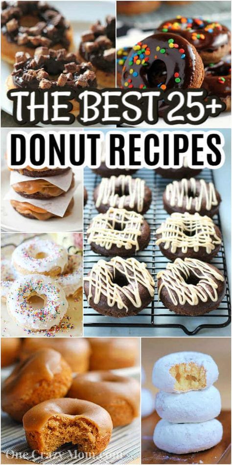 Try these mouthwatering homemade donut recipes. Over 25 easy donut recipes you will love. Homemade donut recipes are really easy and so delicious. Copycat Donut Recipes, Drop Donuts Recipes, Doughnut Maker Recipes, Making Donuts Homemade Easy Recipes, Home Made Doughnuts Easy, Dash Donut Maker Recipes, Gourmet Donuts Ideas, Quick Donut Recipe, Donut Recipes Baked