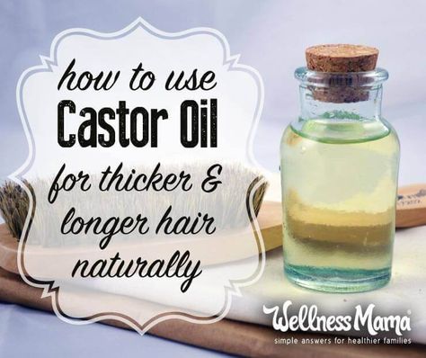 My favorite simple & effective beauty remedy- castor oil for hair. Learn how to reverse hair loss and grow amazing hair that's thicker, longer & stronger. Thicker And Longer Hair, Make Hair Thicker, Natural Hair Growth Oil, Thick Hair Remedies, Get Thicker Hair, Castor Oil For Hair Growth, Oil For Hair Growth, Wellness Mama, Castor Oil For Hair