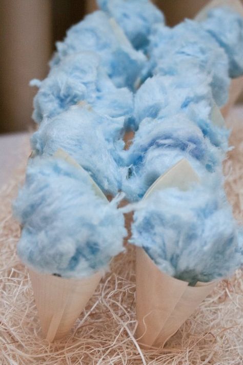 Gourmet Cotton Candy, Cloud Baby Shower Theme, Ballerina Wedding, 17 Birthday, Blue Cotton Candy, Idee Babyshower, Moon Baby Shower, Blue Bridal Shower, Gourmet Popcorn