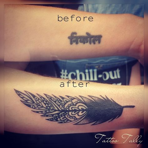 Cover Up Script Tattoos, Script Tattoo Cover Up, Quote Cover Up Tattoo, Script Cover Up Tattoo, Tattoo Feather, Up Tattoo, Tattoo Script, Tattoo Cover-up, Cover Up Tattoo