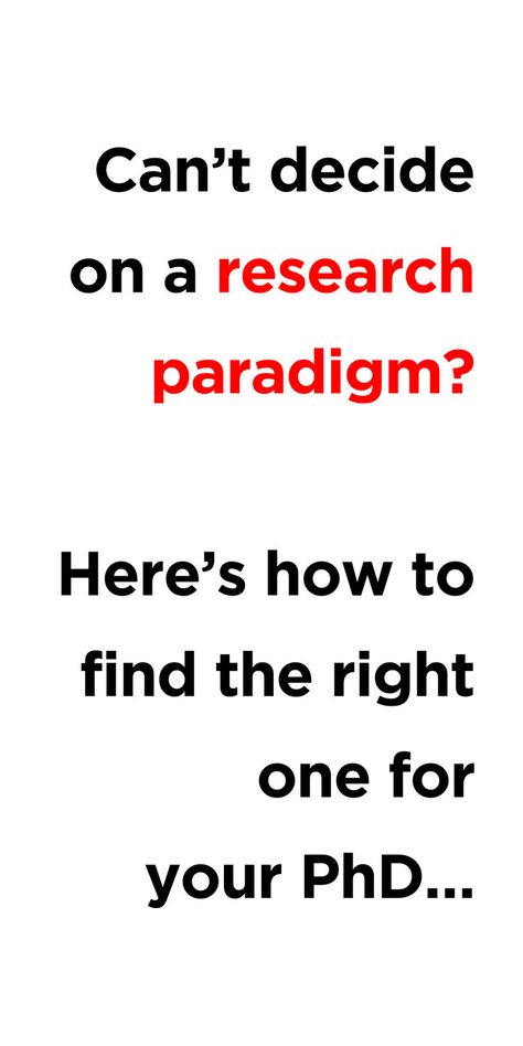 Can't decide on a research paradigm? Here's how to find the right one for your PhD... Phd Research, Student Tips, Thesis Writing, Phd Student, Educational Psychology, School Study Tips, College Prep, Your Brain, Beginners Guide