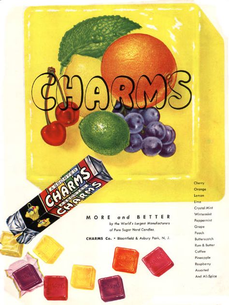 Charms Candy - the square equivalent to Life Savers 70s Candy, Food Nostalgia, 70s Memories, Hershey Syrup, Junk Foods, Charms Candy, Penny Candy, Nostalgic Candy, Retro Candy