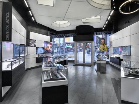 Citizen Watch Company Flagship Store | Mapos Architects, DPC | Archinect Furniture Reception Desk, Clothing Rack Display, Stall Design, Jewelry Store Design, Exhibition Stall, Shop Counter, Showroom Interior Design, Store Interiors, Flooring Inspiration