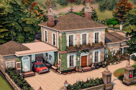 Edinburgh House, Lotes The Sims 4, The Sims 4 Lots, Sims Characters, Cozy Games, Minecraft Things, Bloxburg Houses, Sims Houses, Houses Design