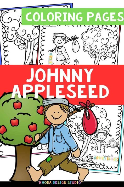 Bring the legend of Johnny Appleseed to life with our detailed coloring pages. Ideal for parents and educators, these sheets are a fantastic tool for teaching kids about this American folk hero. Print and color your way to a captivating history lesson! Free Pumpkin Coloring Pages, Learning Coloring Pages, Johnny Appleseed Activities, Fact Families Multiplication, Stained Glass Pumpkin, Pumpkin Coloring, Back To School Worksheets, Close Reading Passages, Fall Lessons