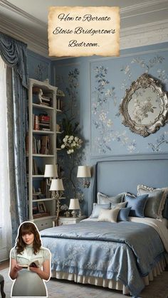 Bridgerton Bedroom, Bedroom Ideas Cottagecore, Regency Fan, Summer Bedroom Aesthetic, Parisian Bedroom, Bridgerton Aesthetic, Summer Bedroom, Modern Luxury Bedroom, Aesthetic Things