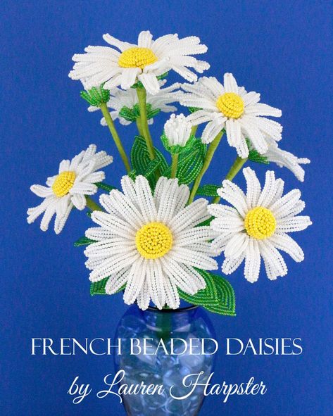 Beading Hair, French Beading, Beaded Daisy, Globe Amaranth, Beaded Flowers Patterns, Seed Bead Flowers, French Beaded Flowers, Lily Pattern, Victorian Flowers