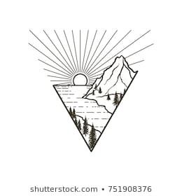 Tattoo Care Instructions, Full Tattoo, Realistic Temporary Tattoos, Sea Tattoo, Triangle Tattoos, Custom Temporary Tattoos, Forest Tattoos, Landscape Forest, Tattoo Care