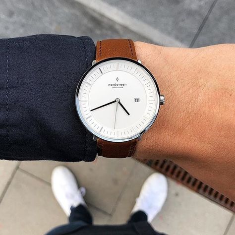 Nordgreen Philosopher Watch for Men | Get 15% off with discount code: WATCHMATCH    #nordgreen #watch #watches #menswatches #menwatch #casualwatches #casualwatch Nordgreen Watch, Mens Watches Affordable, Stylish Watches Men, Watch Ideas, Mens Designer Watches, Watch For Men, Stylish Watches, Casual Watches, Crocodile Leather