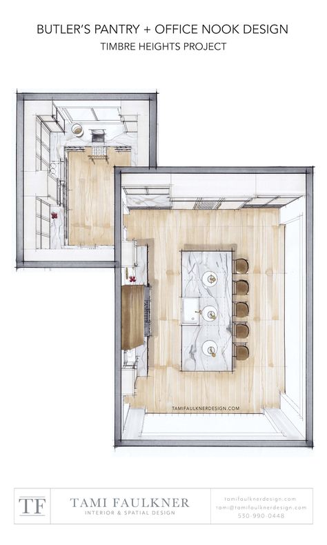 Pantry Layout With Window, Butlers Office, Pantry Desk Combo, Butlers Pantry Ideas Layout, Butlers Pantry Ideas, Tami Faulkner, Pantry Plans, Kitchen Butlers Pantry, Pantry Layout