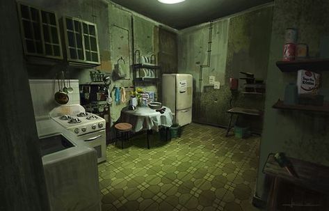 Kitchen Green, Bg Design, Concept Art World, College Design, Concept Artist, Interior Concept, The Hunger Games, Cinematic Photography, The Hunger