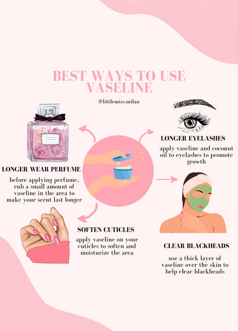 Vaseline is such a beneficial product and can be used in various ways. Check out these tips on how to use vaseline! Ways To Use Vaseline, Benefits Of Vaseline, Blind Pimple, Clear Blackheads, Pimples Under The Skin, Tea Health, Skin Care Business, How To Get Rid Of Pimples, Get Rid Of Blackheads