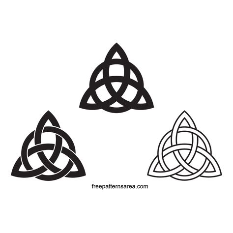 Celtic Symbol For Friendship, Friendship Symbol Tattoos, Trinity Knot Tattoo, Sacred Geometric Symbols, Triquetra Symbol, Celtic Triquetra, Moon Phases Tattoo, Norse Tattoo, Geometric Symbols