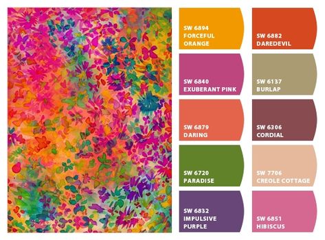 ColorSnap by Sherwin-Williams – ColorSnap by Karol W. 7 Color Combinations, Mandala Color Palette Colour Schemes, Bright Boho Color Palette, Large Color Palette, Bohemian Color Palette, Color Palette From Image, Paint Color Combos, Yarn Color Combinations, Boho Chique