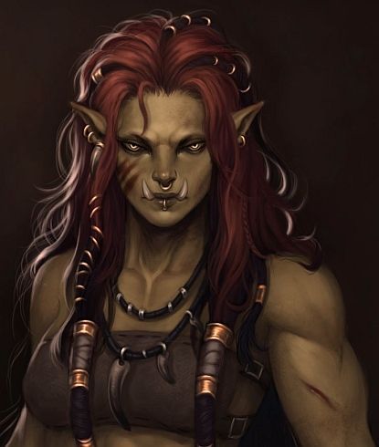 Female Orc, Half Orc, Fantasy Races, Dungeons And Dragons Characters, Wow Art, Lucky Charms, Fantasy Warrior, Fantasy Rpg, Fantasy Inspiration