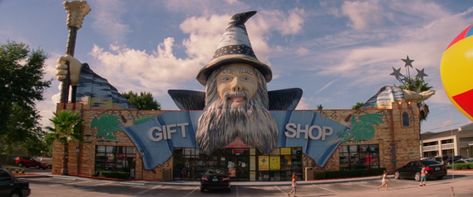 The Florida Project (2017) dir. Sean Baker The Florida Project, Fantasy Costco, Florida Project, Clearwater Beach Florida, Giant Animals, Fran Fine, Kissimmee Florida, Gift Shops, Film Grab